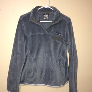 Blue-Grey Fuzzy Women’s Patagonia Pullover